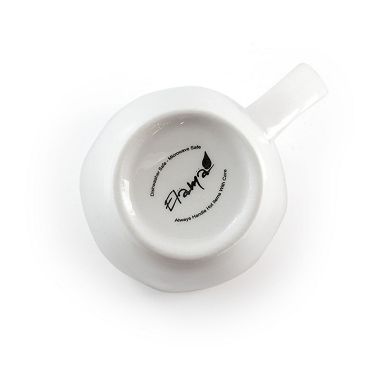 Elama Riley 12 Piece 12 Ounce Porcelain Mug Set in White