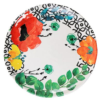 Elama Grace 12 Piece Melamine Dinnerware Set