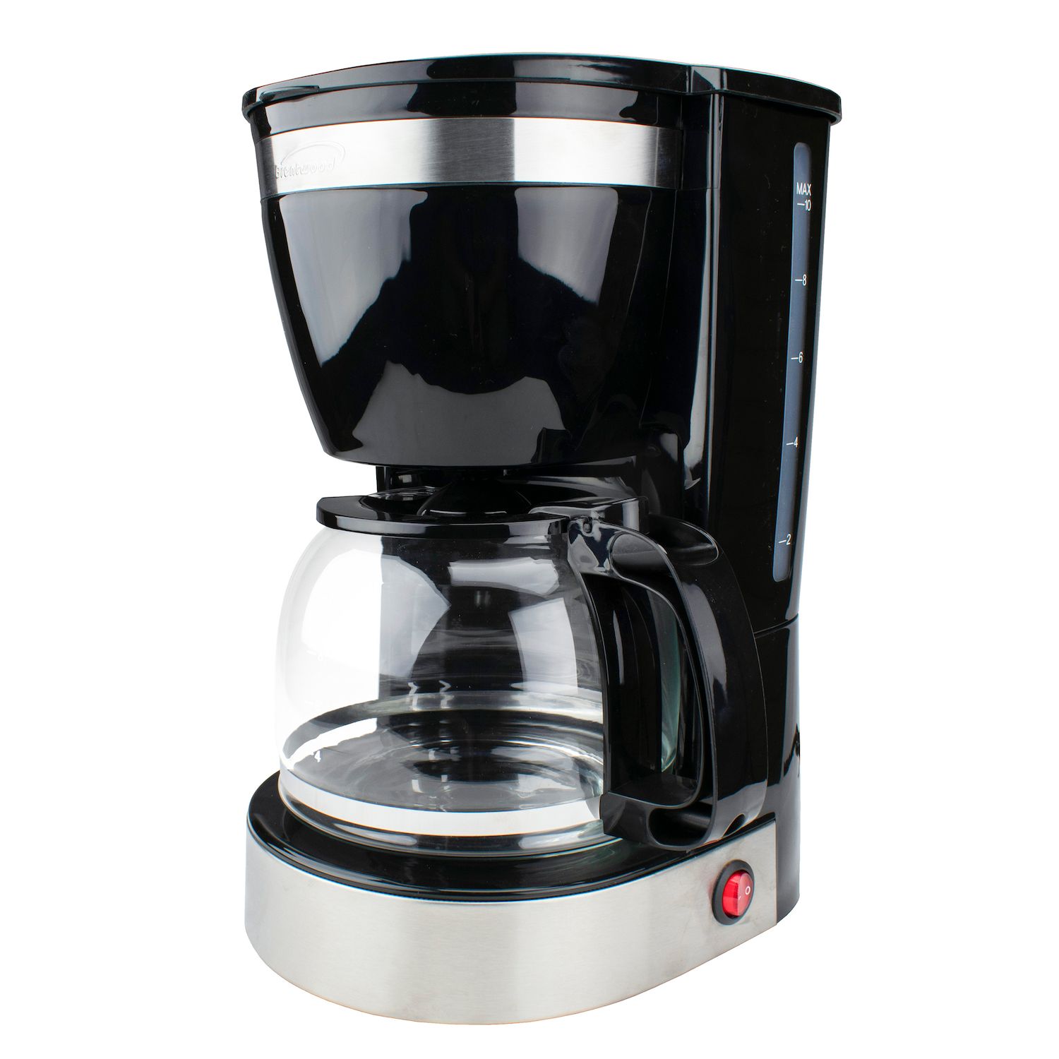 Brentwood 800 Watt Cappuccino Brewer and Espresso Maker w/ Frothing Wand,  Black 