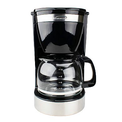 Brentwood 10 Cup 800 Watt Coffee Maker in Black