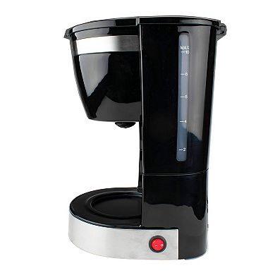 Brentwood 10 Cup 800 Watt Coffee Maker in Black