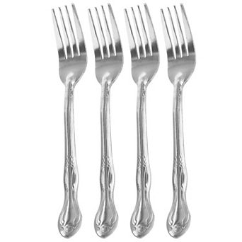 Gibson Everyday Abbie 4 pc Stainless Steel Dinner Fork Set