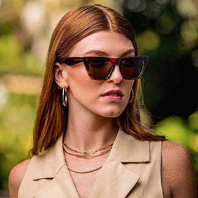 Gafas De Sol Prive' Revaux Victoria Mini/s - Marrón/Bronce - Talla 51 Mm - Unisex Pequeña - Incluye Estuche