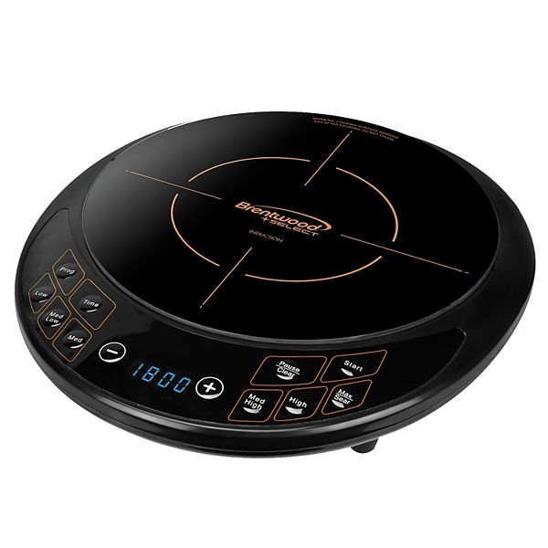 Brentwood Single Electric Induction Cooktop in Black