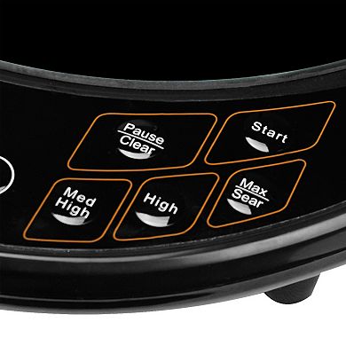 Brentwood Single Electric Induction Cooktop in Black