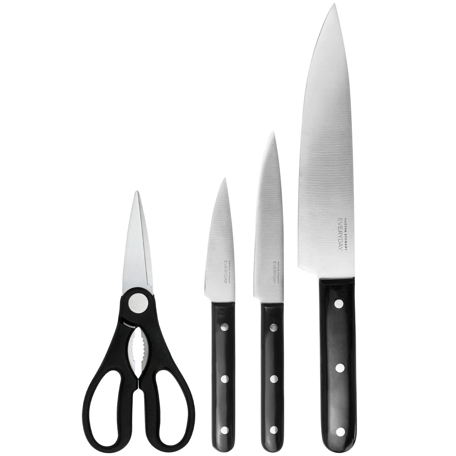 Martha Stewart Everyday Santoku Knife Set 2-Piece Gray