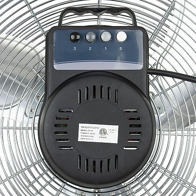 Brentwood Kool Zone 20 Inch Chrome Floor Fan