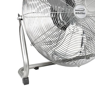 Brentwood Kool Zone 20 Inch Chrome Floor Fan