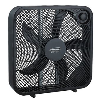 Brentwood 20 Inch Box Fan in Black