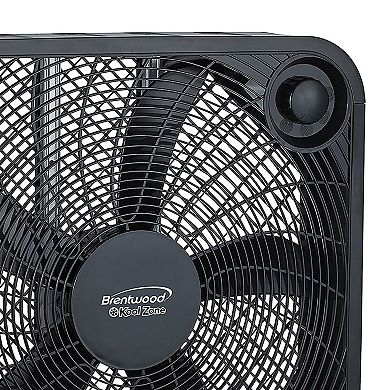 Brentwood 20 Inch Box Fan in Black