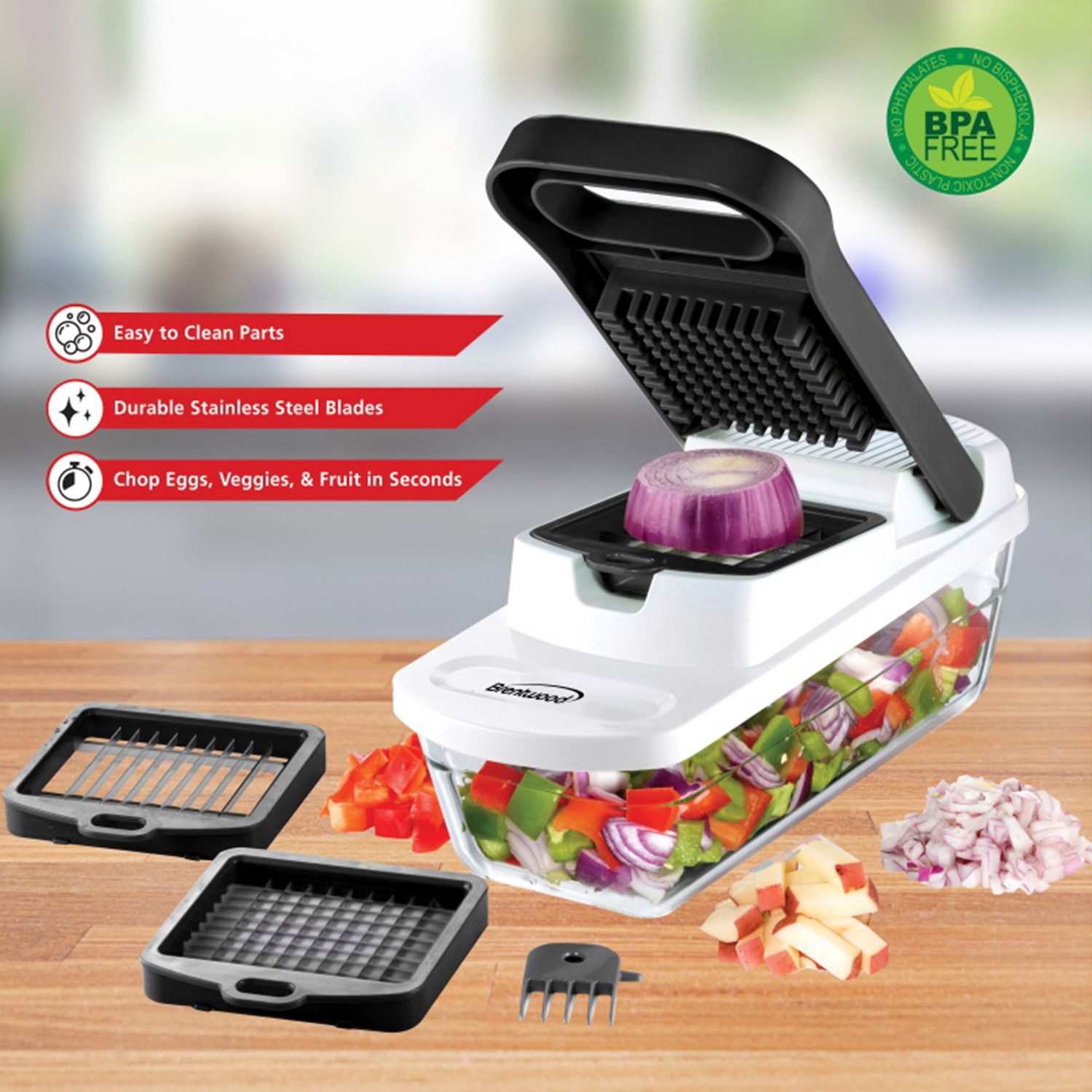 Brentwood Food Chopper and Vegetable Dicer - Thumbnail 5