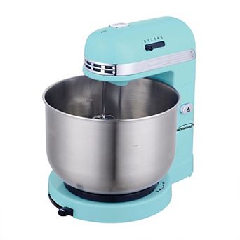 Brentwood 5 Speed Stand Mixer with 3.5-qt Stainless Steel Mixing Bowl in Blue