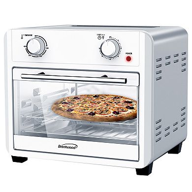 Brentwood 1700 Watt 24 Quart Convection Air Fryer Toaster Oven in Silver