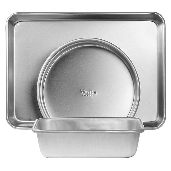 Martha Stewart 3 Piece Aluminum Assorted Bakeware Set