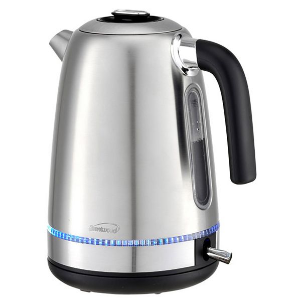 Brentwood 1500 Watt Stainless Steel 1.7 Liter Cordless Electric Kettle
