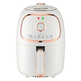 Brentwood 2-qt Small Electric Air Fryer with Timer and Temp Control- White