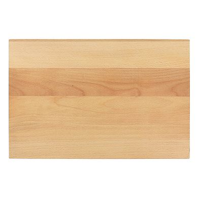 Martha Stewart 18 Inch x 12 Inch Reversible Rectangle Beech Wood Cutting Board