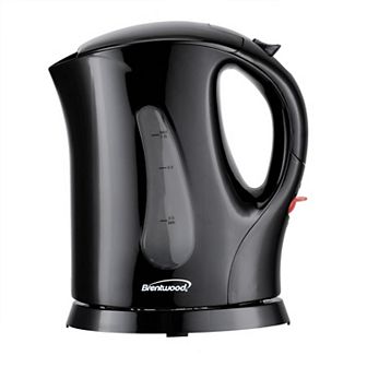 Brentwood 4 cup 900 watt Cordless Electric Tea Kettle in Black With Removable Mesh Filter