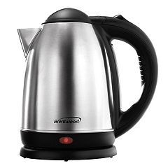 Kenmore Double-Walled Glass Electric Kettle 1.7L, Digital Temperature Control with 4 Pre-Sets, Black