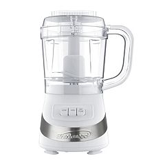 Brentwood Food Processor with 8-Cup Storage Container Stainless Steel Blades and Paddle Mixer