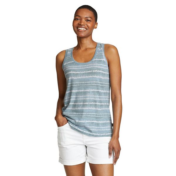Women's Eddie Bauer Everyday Essentials Printed Scoop Neck Tank Top
