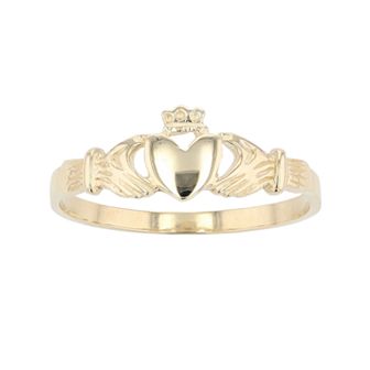 Au Naturale 10k Gold Claddagh Ring