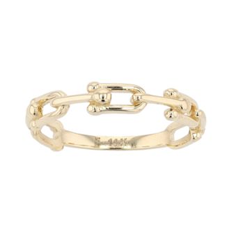 Au Naturale 14k Gold U-Link Ring