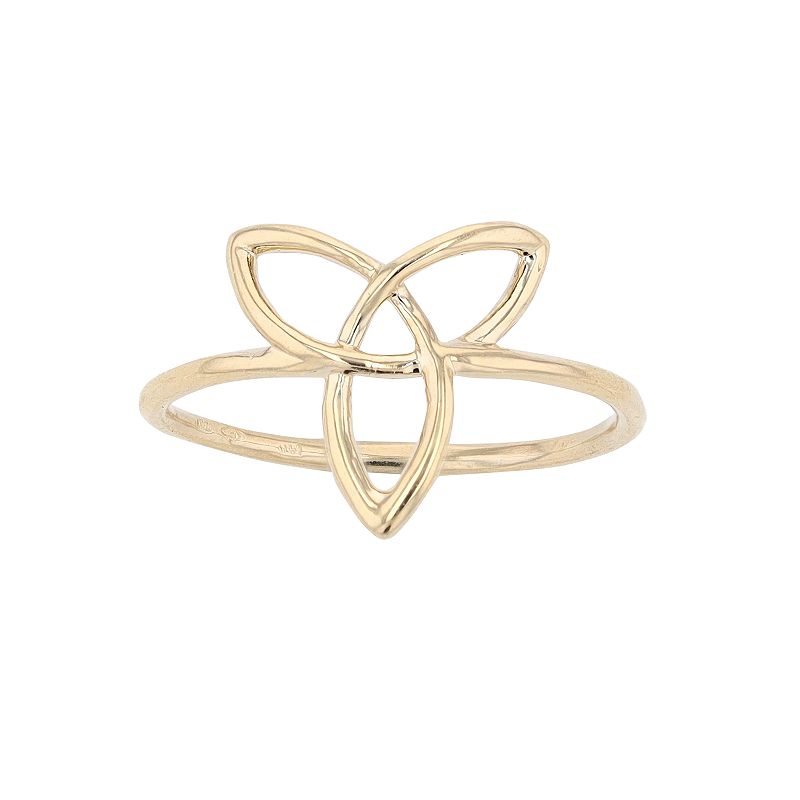 Au Naturale 14k Gold Celtic Knot Ring, Womens, Size: 5, Yellow