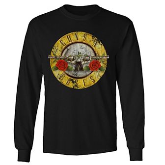 Men's Guns n' Roses Bullet Distress Long Sleeve Tee