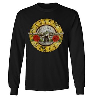 Men's Guns n' Roses Bullet Distress Long Sleeve Tee