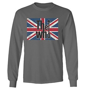 Men's The Who Union Jack Distress Long Sleeve Tee