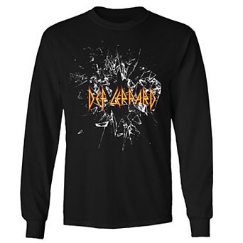 Men's Def Leppard Shatter Logo Long Sleeve Tee