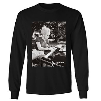 Men's Lady Gaga Joanne Piano Long Sleeve Tee