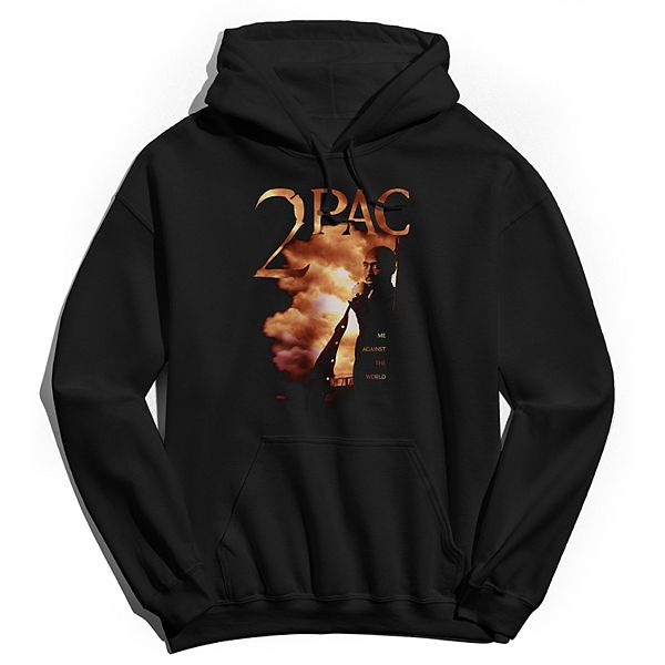 Sudadera con capucha Tupac Me Against The World, Negro 