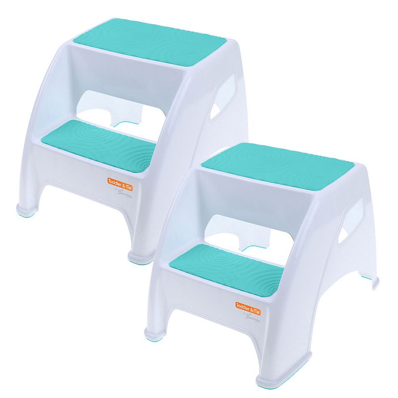 Dreambaby 2 Pack Toddler & Me 2 Step Stool, Green