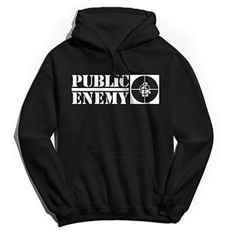 Men's Public Enemy Long Logos Hoodie