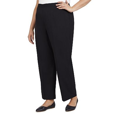 Petite Alfred Dunner Theater District Pull-On Straight-Leg Pants