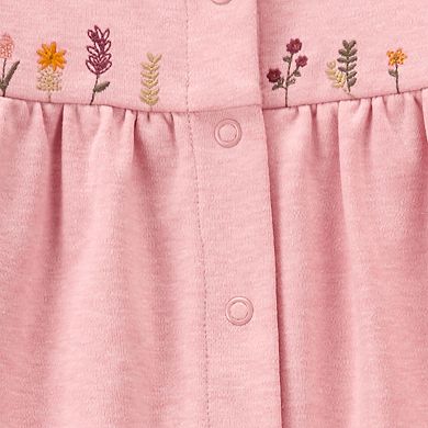 Baby Girl Carter's Floral Snap-Up Sleep & Play