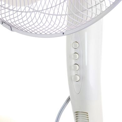 Impress Handi-Fan 16 Inch Oscillating Stand Fan in White