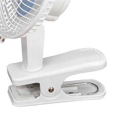 Brentwood Kool Zone 6 Inch Mini Clip On Table Fan