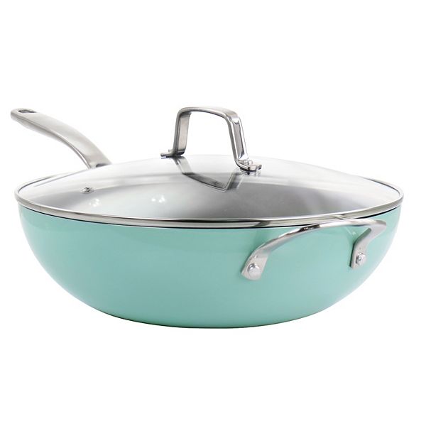 Martha Stewart Everyday Turquoise 3qt. Aluminum Saucepan with Lid