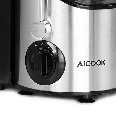 AICOOK Centrifugal Self Cleaning Juicer and Juice Extractor in Silver