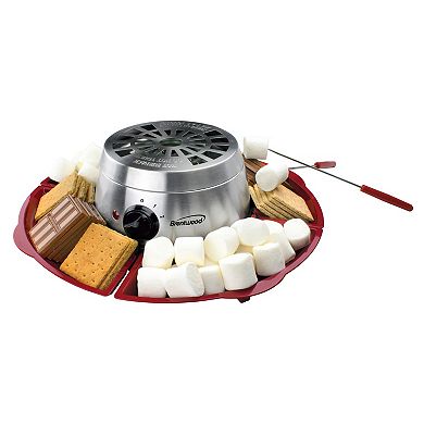 Brentwood Indoor Electric Stainless Steel Smores Maker Set