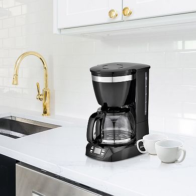 Brentwood 10 Cup Digital Coffee Maker in Black
