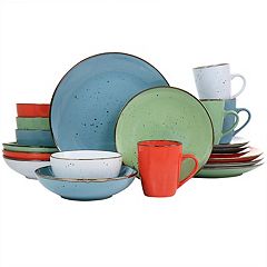 Member's Mark 24 Piece Modern Stoneware Dinnerware Set (Assorted