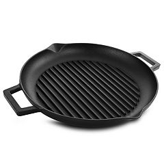 Oster Castaway 10 Square Cast Iron Grill Pan with Pouring Spouts