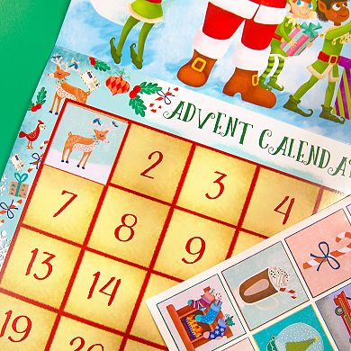 Upbounders Reusable Sticker Santa Advent Calendar