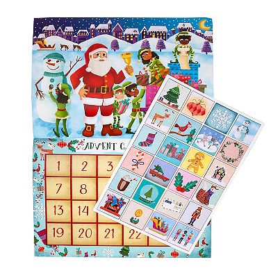 Upbounders Reusable Sticker Santa Advent Calendar