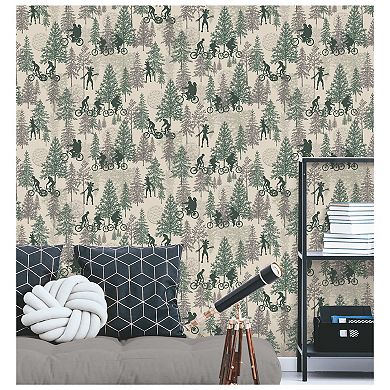 Netflix Stranger Things Hawkins Woods Peel & Stick Wallpaper by RoomMates