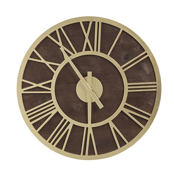 Madison Park Mason Farmhouse Round Large Wall Clock
